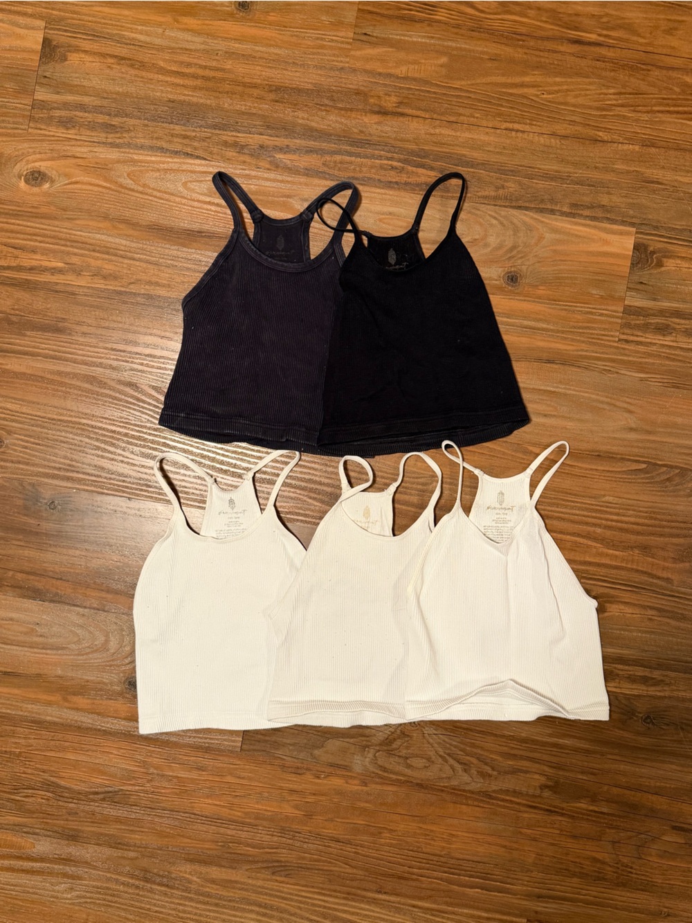 FP Movement 5 pack white and black tanks